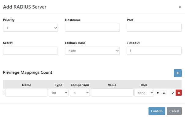 Profitap vTAP: RADIUS authentication